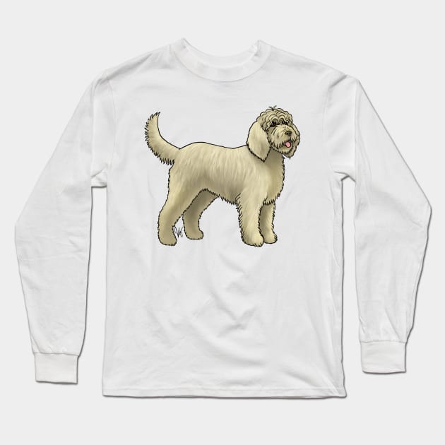 Dog - Otterhound - Wheaten Long Sleeve T-Shirt by Jen's Dogs Custom Gifts and Designs